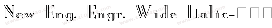New Eng. Engr. Wide Italic字体转换